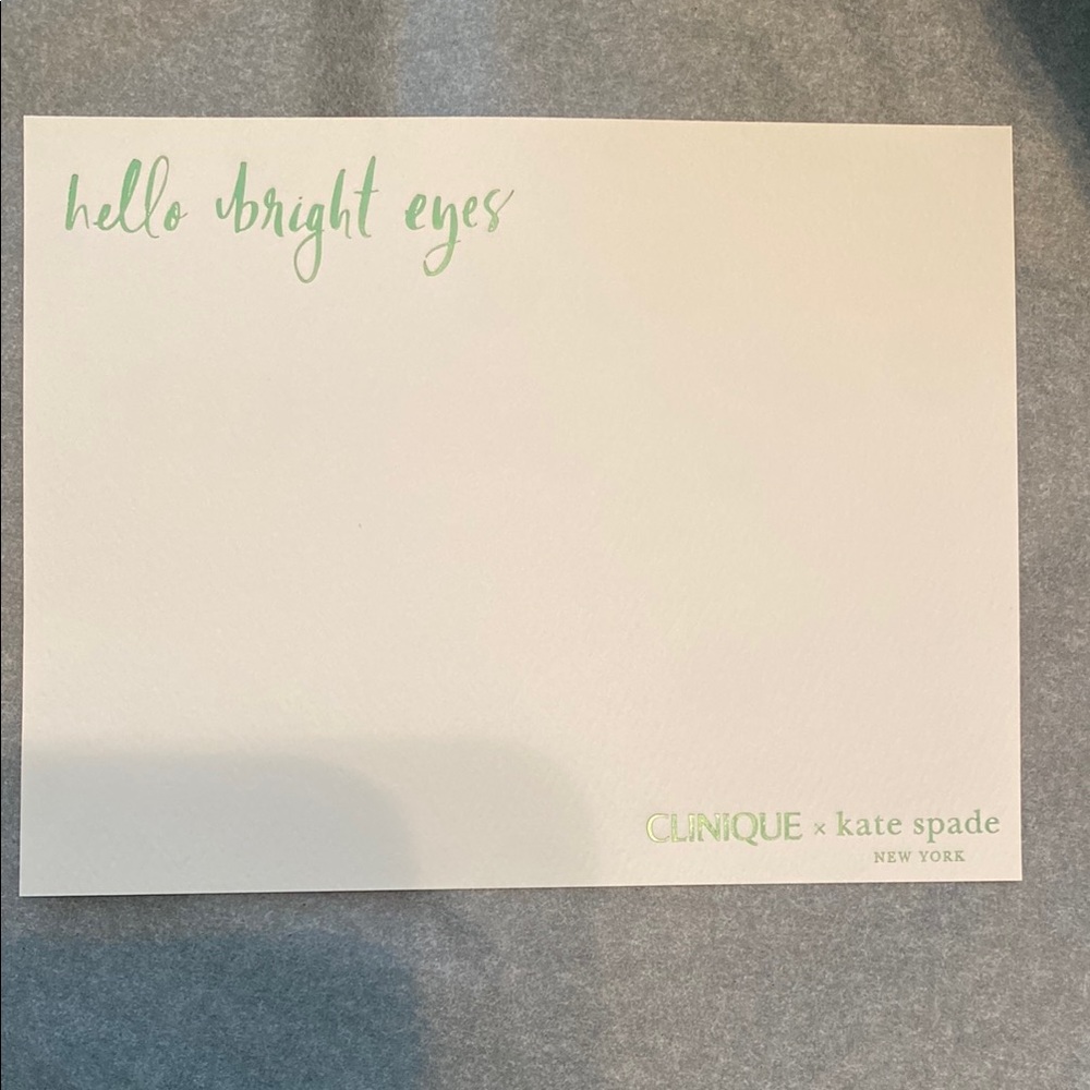 kate spade cosmetic pouch in mint green with pastel colors print W/Cards New - Picture 5 of 6